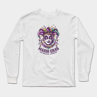 Crescent City Carnival Mardi Gras Majesty Long Sleeve T-Shirt